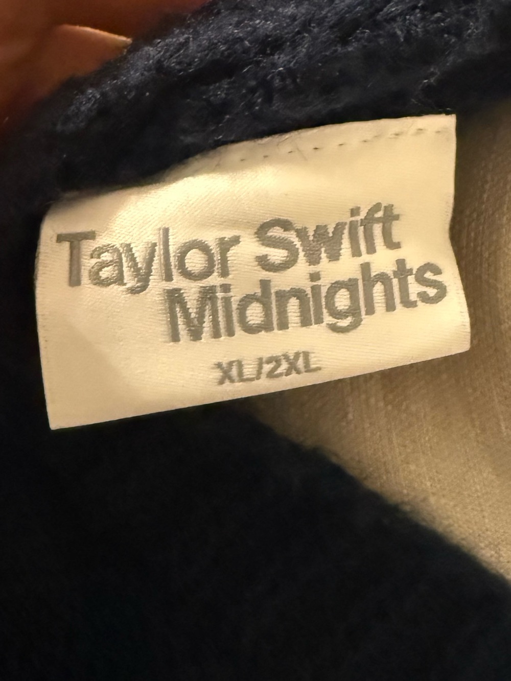 Taylor Swift Midnights Cardigan with Light Blue Star Patches - Picture 5 of 5